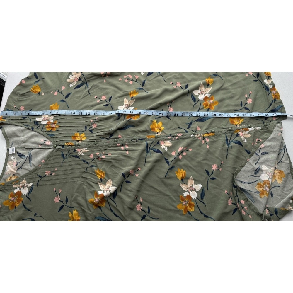 Old Navy Dress Womens Plus 2X Floral Flowy Romantic Casual Relaxed Comfy Forest - Picture 4 of 8